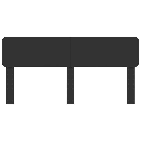 vidaXL Hoofdbord Zwart Eiken 200 cm Bewerkt hout