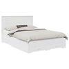 vidaXL Bedframe met hoofdeinde met lade Wit 150 x 200 cm Bewerkt hout