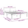 vidaXL Bedframe Wasbruin 160 x 200 cm Massief grenenhout