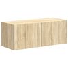 vidaXL Tv-meubelset Wandgemonteerd 4 pcs Sonoma Eiken Bewerkt hout