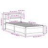 vidaXL Bedframe zonder matras massief grenenhout wit 75x190 cm