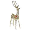 vidaXL 3D Kerst Rendier LOVIISA 250 LED's Warmwit 96 x 40 x 180 cm
