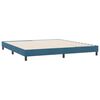 vidaXL Boxspring zonder matras fluweel donkerblauw 180x210 cm
