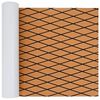 vidaXL Bootmat Gestreept Bruin en zwart 190 x 70 cm EVA