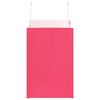 vidaXL Papieren zakken 50 st met hengsels 26x17x25 cm roze