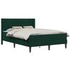 vidaXL Bedframe met matras Donkergroen 120 x 200 cm Fluweel