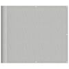 vidaXL Balkonscherm 90x400 cm 100% oxford polyester lichtgrijs