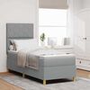 vidaXL Boxspringbed met matras Lichtgrijs 80 x 200 cm Stof
