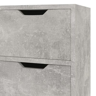 vidaXL Dressoir 90x30x72 cm bewerkt hout betongrijs