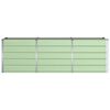 vidaXL Plantenbak Groen 240 x 80 x 75 cm Staal