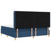 vidaXL Boxspringbed met matras met LED Blauw 200 x 200 cm Stof