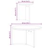 vidaXL Salontafel 2 pcs Wasbruin Massief grenenhout
