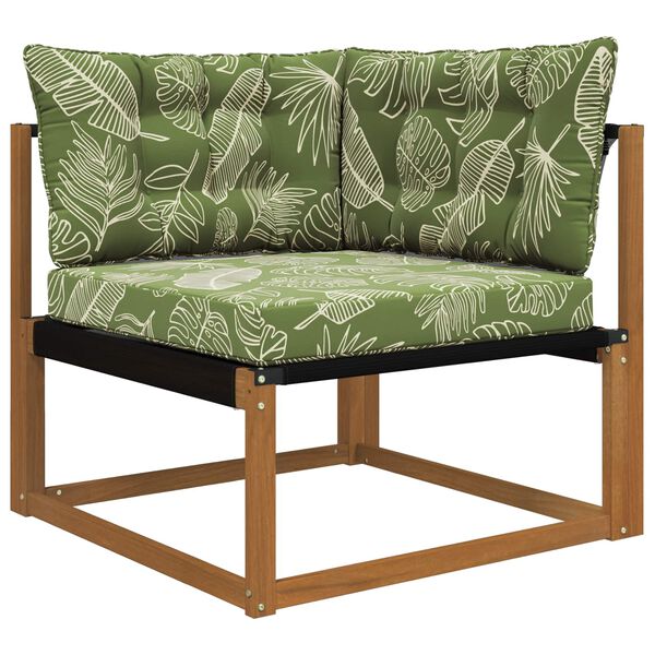 vidaXL Buiten bankkussen 3 pcs Bladontwerp Polyester