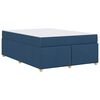 vidaXL Bedframe met matras Blauw 140 x 200 cm Stof