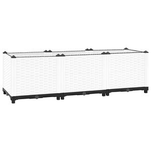 vidaXL Plantenbak verhoogd 120x40x38 cm polypropeen