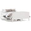 vidaXL Bedframe zonder matras massief grenenhout wit 150x200 cm