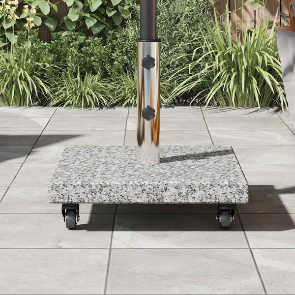 vidaXL Parasolvoet Grijs 45 x 45 x 45 cm Graniet