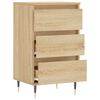 vidaXL Dressoir 40x35x70 cm bewerkt hout sonoma eikenkleurig