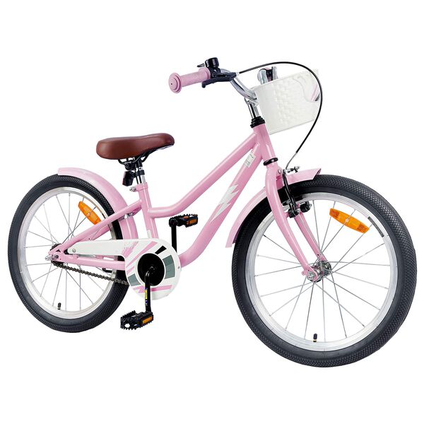 vidaXL Kinderfiets 18 Inch voor 5-7 jaar oud Lichtroze