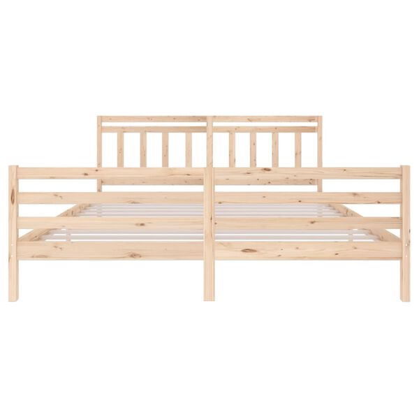 vidaXL Bedframe massief hout 200x200 cm
