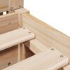 vidaXL Bedframe zonder matras massief grenenhout 200x200 cm