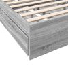 vidaXL Bedframe met lades bewerkt hout grijs sonoma eiken 90x190 cm