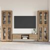 vidaXL Tv-meubelset met lade met plank Artisan Eiken Bewerkt hout