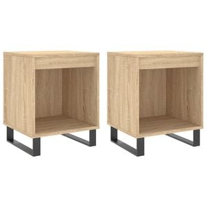 vidaXL Nachtkastjes 2 st 40x35x50 cm sonoma eikenkleurig