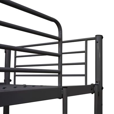 vidaXL Hemelbedframe metaal grijs 180x200 cm 325068 - 2-persoonsbed | fnac België
