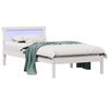 vidaXL Bedframe met hoofdeinde Wit 90 x 190 cm Massief grenenhout
