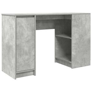 vidaXL Bureau 120x42x76 cm spaanplaat betongrijs