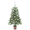 vidaXL Kerstboom met 150 LED met standaard Groen 90 cm PE