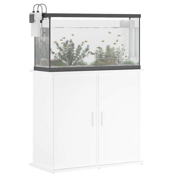 vidaXL Aquariumstandaard 81x36x73 cm bewerkt hout wit