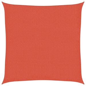 vidaXL Zonnezeil 160 g/m&sup2; vierkant 2,5x2,5 m HDPE terracottakleurig