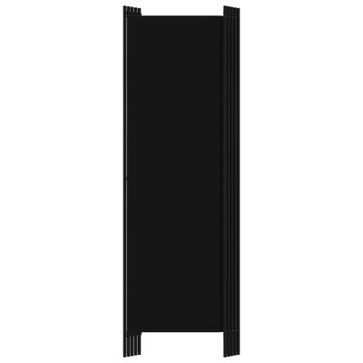 vidaXL Kamerscherm met 5 panelen 250x180 cm zwart