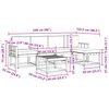 vidaXL Buiten bankenset 6 pcs Natuurlijk en Beige Massief Acaciahout