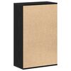 vidaXL Boekenkast Zwart Eiken 50x25x80 cm Engineered Wood