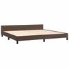 vidaXL Bedframe met hoofdeinde zonder matras 200x200 cm bruin