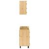 vidaXL Kast met plank SKI 4 pcs HoningBruin Massief grenenhout