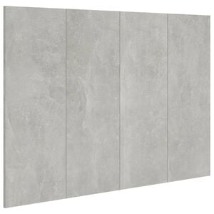 vidaXL Hoofdbord 120x1,5x80 cm bewerkt hout betongrijs