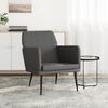 vidaXL Fauteuil 61x78x80 cm kunstleer grijs