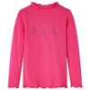 vidaXL Kindershirt met lange mouwen 116 felroze
