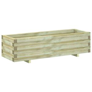 vidaXL Plantenbak verhoogd rechthoekig 120x40x30 cm hout