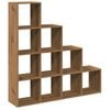 vidaXL Kamerscherm / boekenkast 131,5x29x131,5 cm hout artisanaal eik