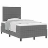 vidaXL Boxspring bed Lichtgrijs en wit. 193 x 120 x 128 cm