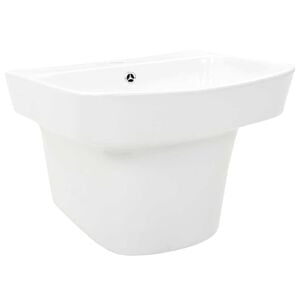 vidaXL Wasbak Wit 50 x 45 x 41 cm Geglazuurd Keramiek