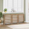 vidaXL Radiatorombouw 205x21,5x83,5 cm bewerkt hout artisanaal eiken