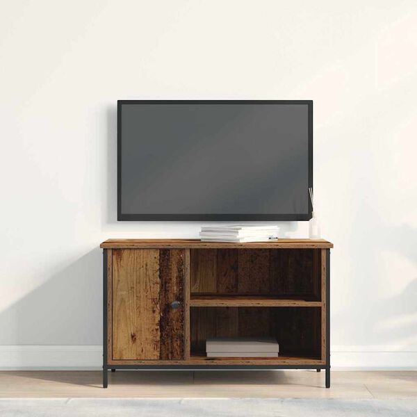 vidaXL TV-kast Oud hout 80 x 40 x 50 cm Bewerkt hout
