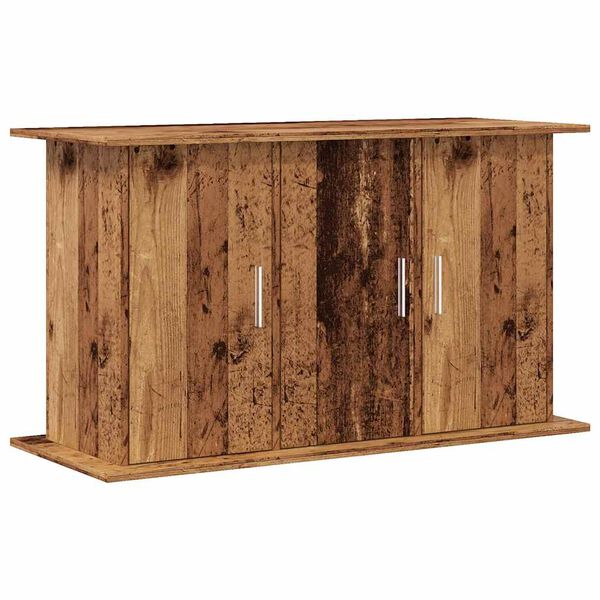 vidaXL Aquariumstandaard 101x41x58 cm bewerkt hout oud houtkleurig