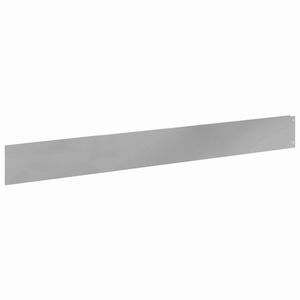 vidaXL Gazonrand 10 st 100 x 12 cm Staal zilver